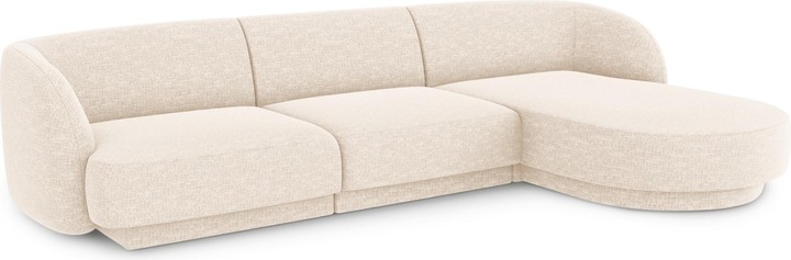 Image du produit Micadoni Canapé D'Angle Droit, "Miley", 4 Places, 255x156x70Fabriqué en Europe (Canapé d'angle)