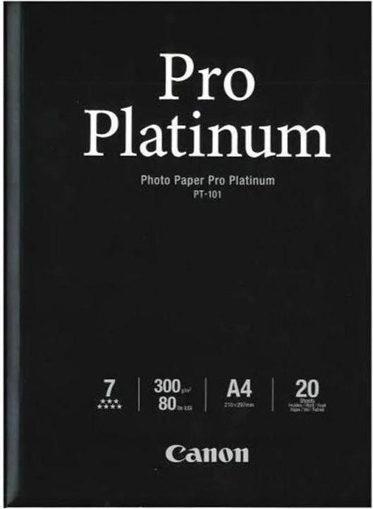 Canon PT-101, Photo Paper Pro Platinum (300 g/m², A4, 20 x)