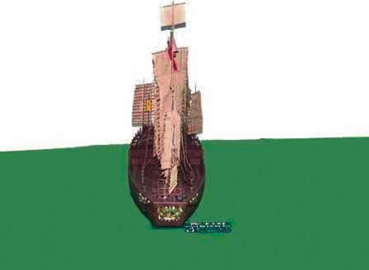 Actual product image Trumpeter Chinese Junk Chengho 1405-1430