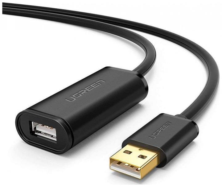 Actual product image Ugreen US121 USB 2.0 Extension Cable Active 5m - Black (5 m, USB 2.0)