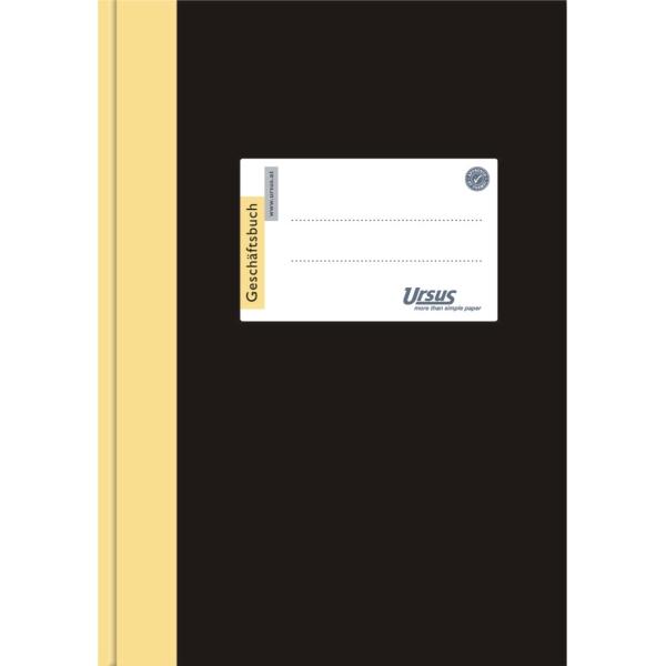 Actual product image Ursus ® Business Book DIN A5 lined black 96 sheets (A5, Lined)