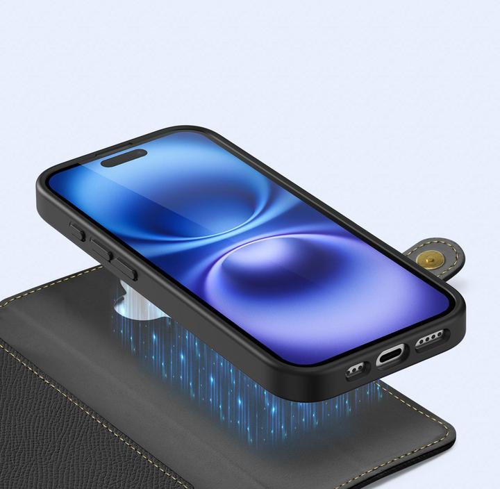 Produktbild Dux Ducis Lawa Series MagSafe Kunstleder Bookcover Hülle (Apple iPhone 16)