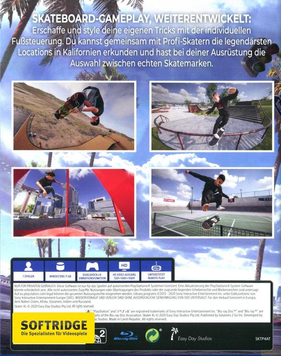 Image du produit Easy Day Studios Skater XL (PS4, DE)
