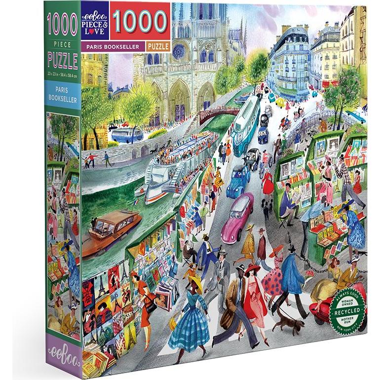 Eeboo Puzzle 1000 pcs - Paris Bookseller - (EPZTPBS) (1000 Teile)