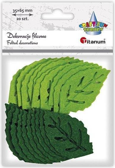Actual product image Titanum Filzblätter 65x37mm Mix 20 Stk
