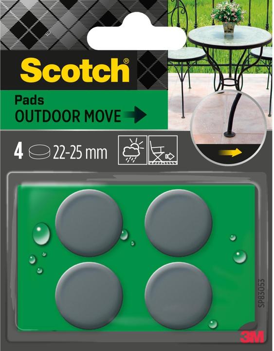 Actual product image Scotch Outdoor furniture glides (4 pcs.)