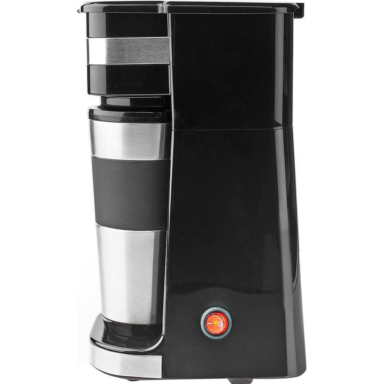 Nedis Macchina da caffè, Macchina da caffè (americano), Nero, Argento