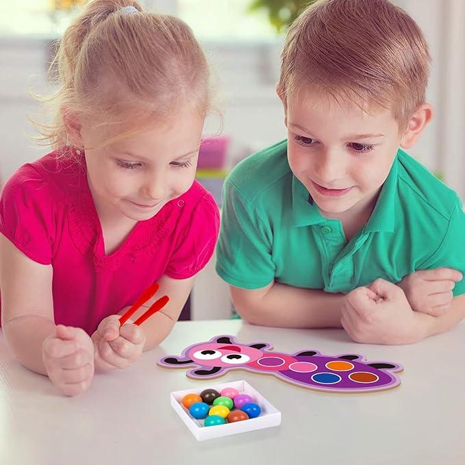 Immagine prodotto Activity Board Perline a clip classificazione dei colori abbinamento giocattolo bambini logica concentrazione