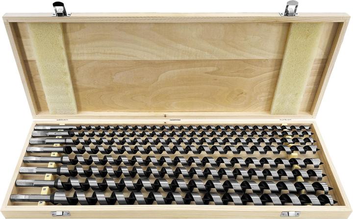 Actual product image Paulimot Schlangenbohrer-Satz, 8-teilig Ø 10 - 24 mm, Länge 600 mm, Form Lewis (24 mm)
