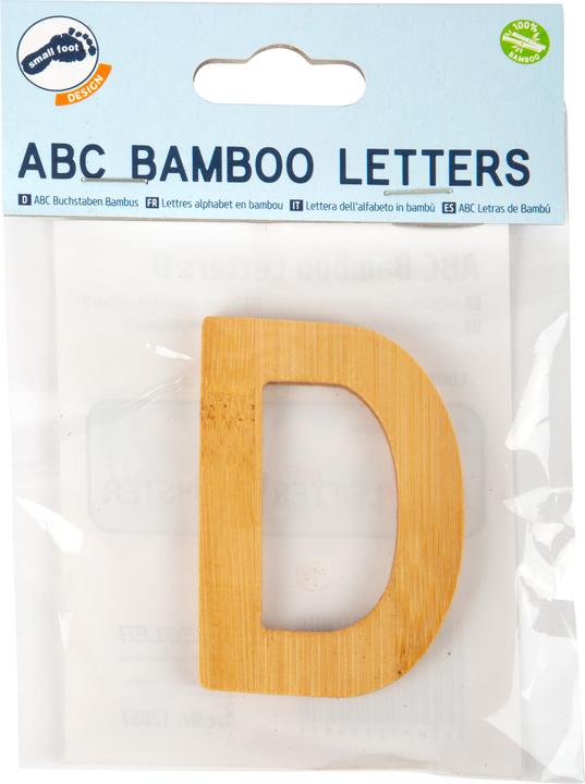 Actual product image small foot ABC letters D