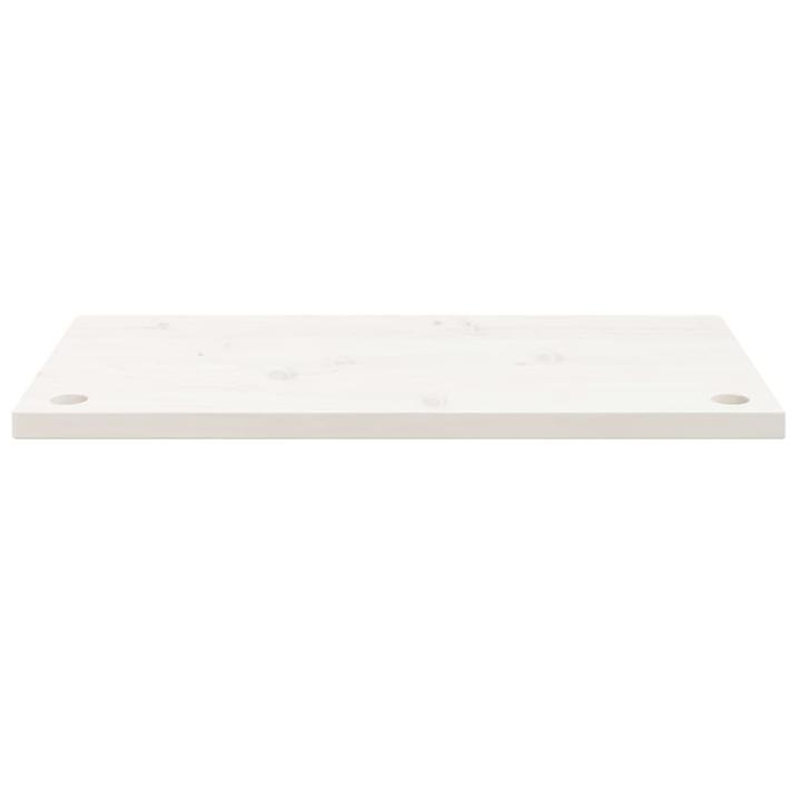 Produktbild VidaXL Schreibtischplatte Weiss 80x40x2,5 cm Massivholz Kiefer (80 x 40 x 2.5 cm)