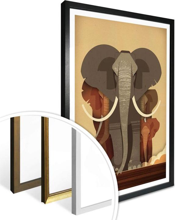 Produktbild Trenddeko Elephants (60 x 80 cm)