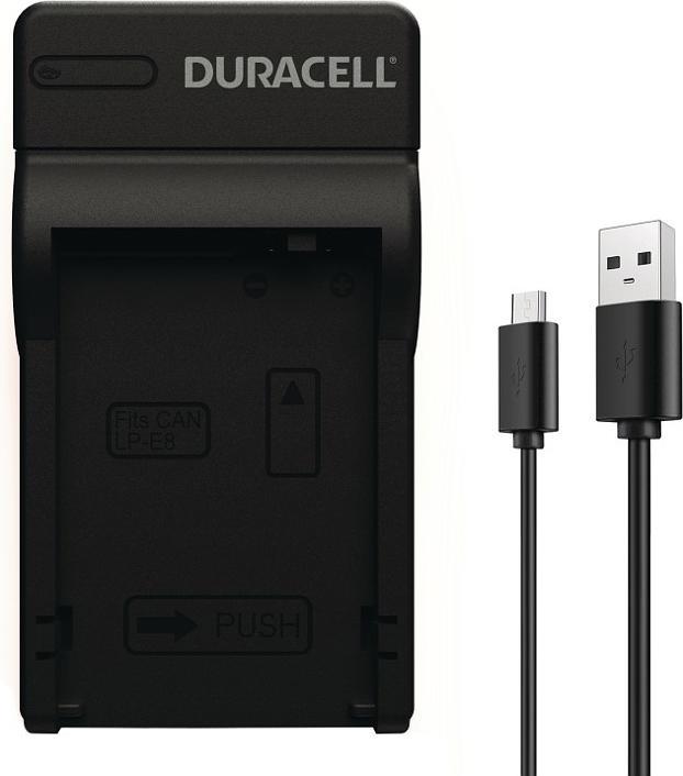 Actual product image Duracell Charger with USB cable for LP-E8 (Camera battery charger)