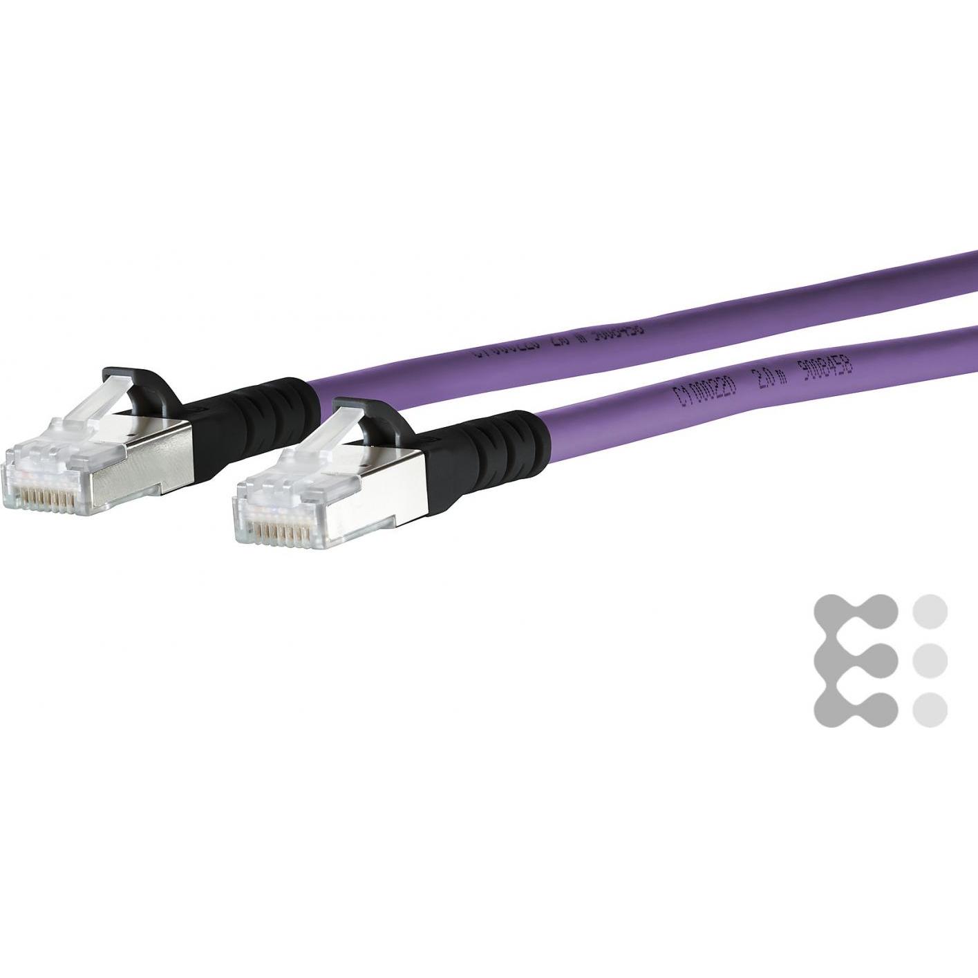 Thumbnail - Metz Connect 1308453009-E Netzwerkkabel 3 m Cat6a SF/UTP (S-FTP) Violett (S/FTP, CAT6a, 3 m), Netzwerkkabel