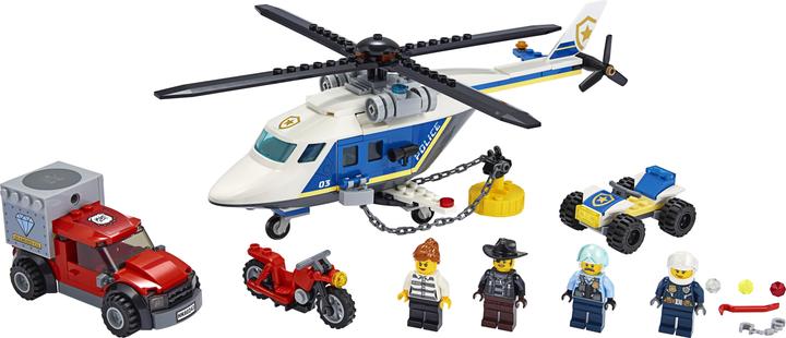 Productafbeelding LEGO Achtervolging met de politiehelikopter (60243, LEGO Stad)