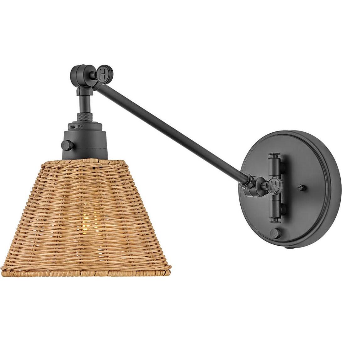 Elstead Lighting Nero/Rattan Natura Applique + Plafoniera, Arti (E27)