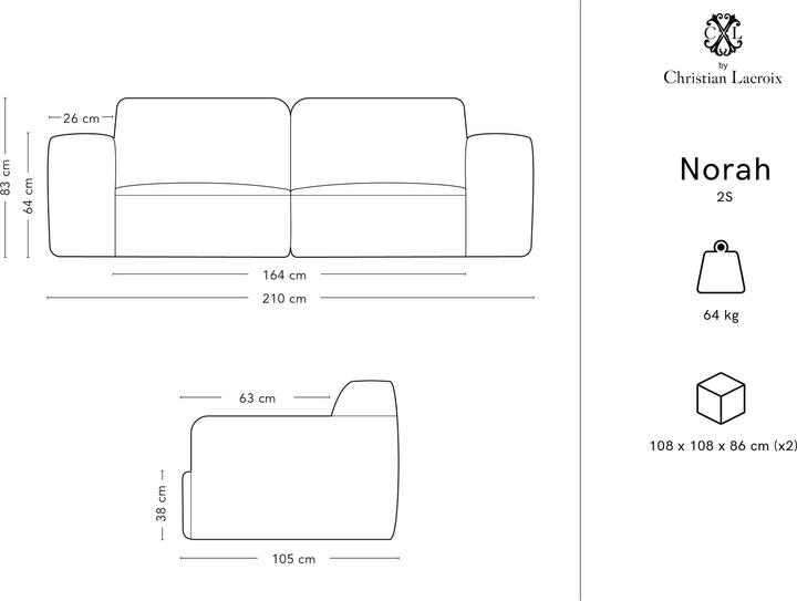 Actual product image CXL by Christian Lacroix Norah (2 person sofa)