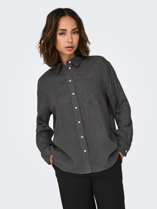 Immagine prodotto Only Camicia monocolore in misto lino Camicia (L)