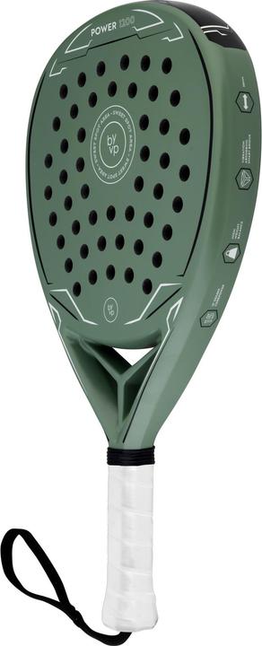 Actual product image Luxtri Padel Racket Power 1200 Diamond Shape Green 360g Carbon Fibre EVA Padel Tennis