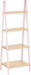 Produktbild Berilo treppenregal 4 böden bambus rosa (30 x 40 x 109.30 cm)