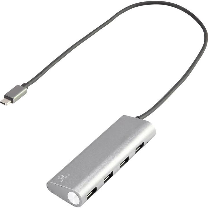 Productafbeelding Renkforce USB 3.1 (Gen 1) Hub (USB-C, 4 Havens)