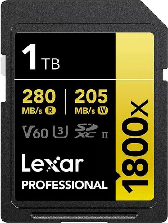 Image du produit Lexar Professional 1800x (1000 Go, SDXC, U3, UHS-II)