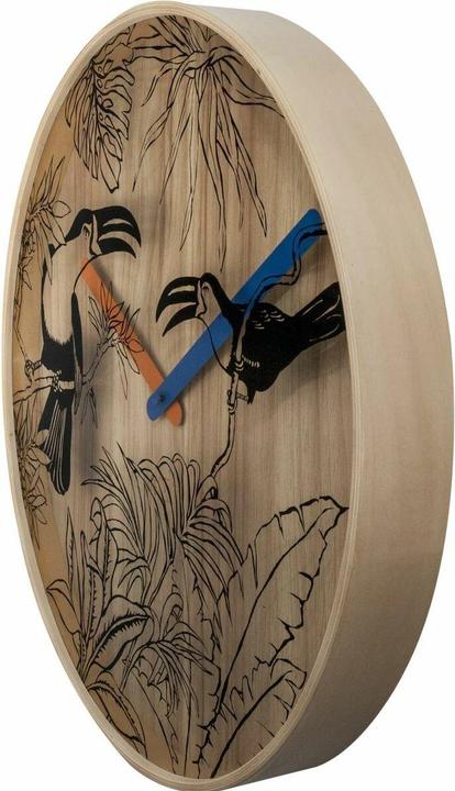 Actual product image Nextime Wall clock Tropical Birds (40 cm)