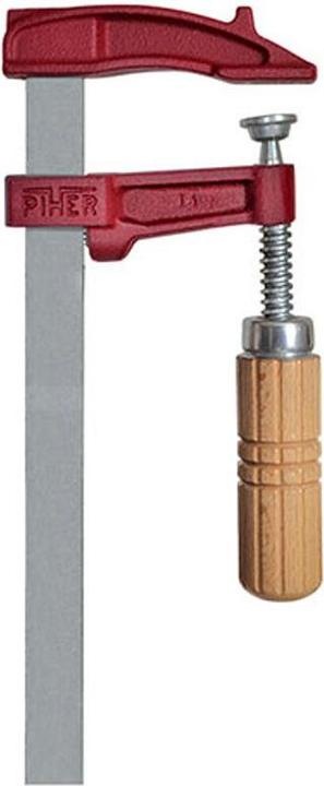 Piher Klemmen MM 20 cm, bekdiepte 7 cm, max. 4000 N, houten handvat (200 mm)