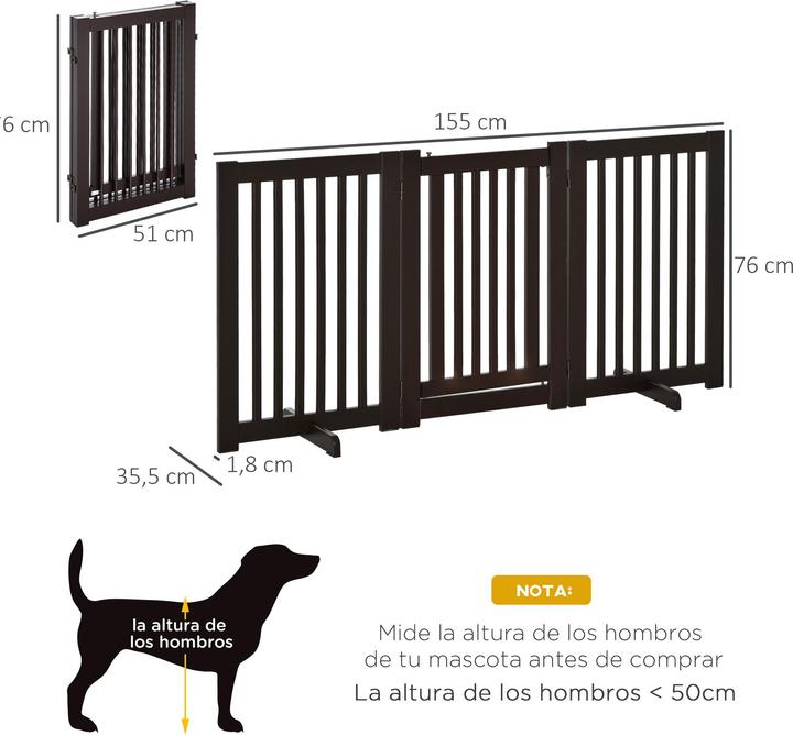 Immagine prodotto PawHut Recinto con barriera per cani (51 cm)