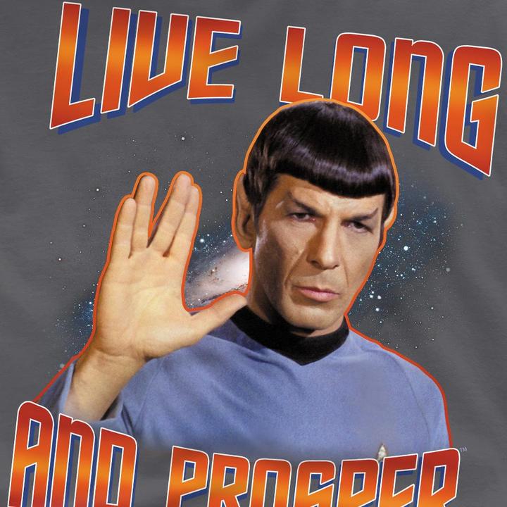 Immagine prodotto Star Trek: The Original Series Live Long and Prosper Maglietta Spock Uomo (L)