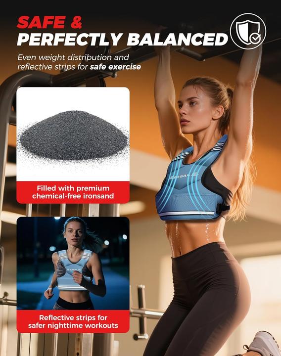 Actual product image Bagail Einstellbare Gewichtsweste