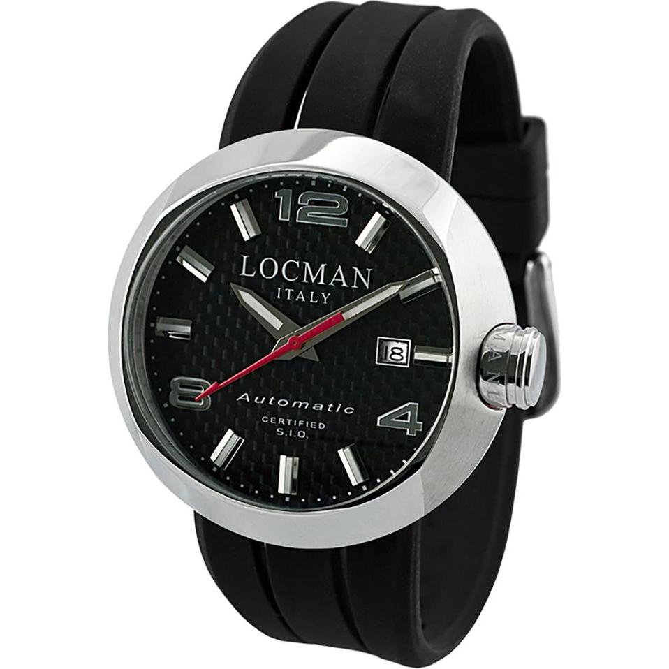Thumbnail - Locman, Armbanduhr, Italy Herrenuhr Change Automatik Ref. 0425, Schwarz, Silber, (Analoguhr, 46 mm)