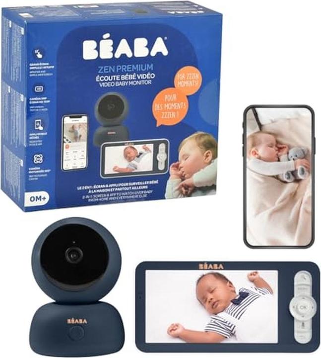 Immagine prodotto Beaba Video Baby Monitor ZEN Premium blu senza spina (Video e audio, 300 m)