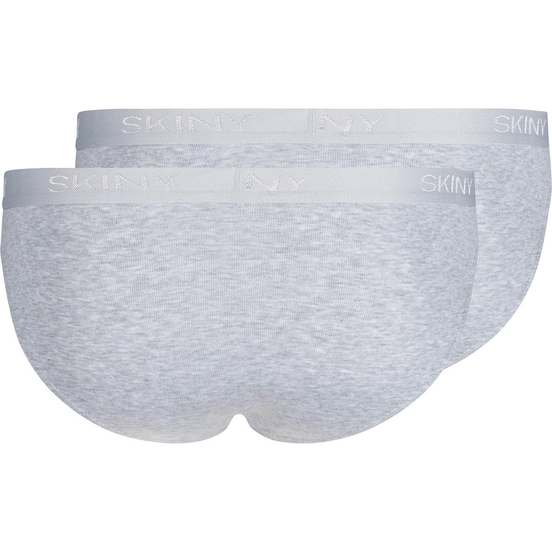 Skiny, Herren, Unterhosen, Slip Klassisch Bequem sitzend, Grau, (XL, 2er Pack)