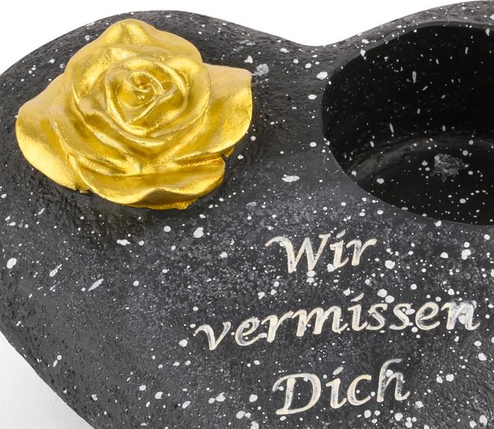 Produktbild Novaliv Grabschmuck I Grabengel Grabdeko Grabherz grabdekoration Engel für Friedhof grablaterne