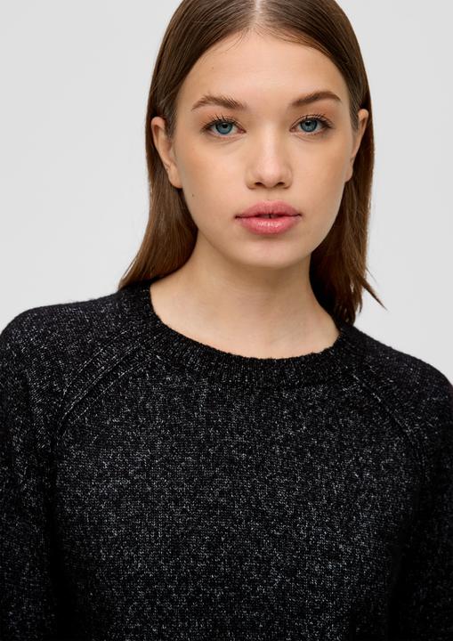 Produktbild S.Oliver Strickpullover Strickpullover mit Rollsaum (S)
