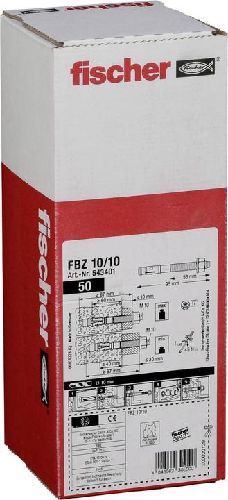 Produktbild Fischer Bolzenanker FAZ II 12 Länge 130 mm Edelstahl (50 Stk.)