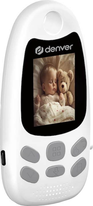 Productafbeelding Denver BC-250 Babycam mit Monitor 2,4 GHz Wit Neu (Video & Audio, 250 m)