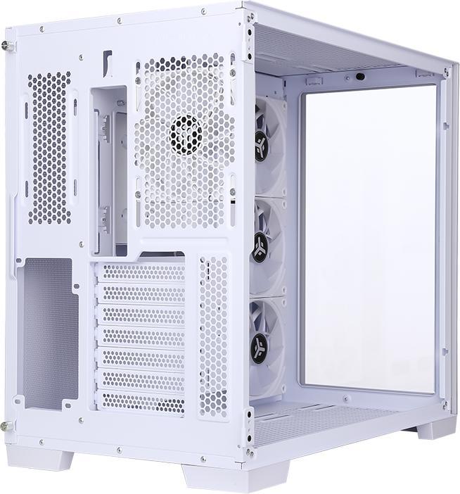 Actual product image Itek Boitier Moyen Tour ATX Dark Cave RGB avec panneau vitré (Blanc) (ATX, mATX, Mini-ITX)