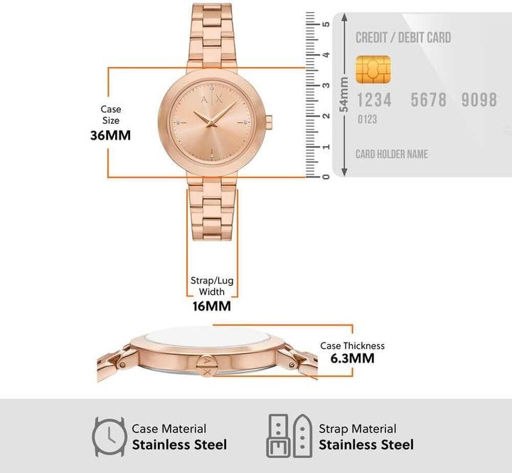 Produktbild Armani Exchange Damenuhr (Analoguhr, 36 mm)