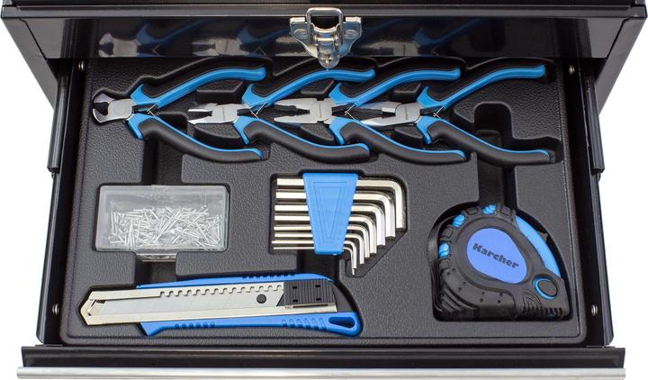 Produktbild Karcher Werkzeugkasten - 117-teiliges Werkzeugset aus Chrom Vanadium & Karbonstahl (117 Teile)