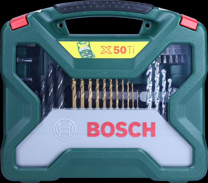Actual product image Bosch Zubehör X - Line Titanium Drill - and bit set 50 pieces (1.5 mm, 2 mm, 2.5 mm, 3 mm, 3.5 mm, 4 mm, 4.5 mm, 5 mm, 5.5 mm, 6 mm, 6.5 mm, 7 mm, 8 mm, 10 mm, 16 mm, 22 mm)