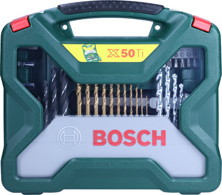 Image du produit Bosch Zubehör X - Perceuse en titane - et jeu de mèches 50 pièces (1,5 mm, 2 mm, 2,5 mm, 3 mm, 3,5 mm, 4 mm, 4,5 mm, 5 mm, 5,5 mm, 6 mm, 6,5 mm, 7 mm, 8 mm, 10 mm, 16 mm, 22 mm)