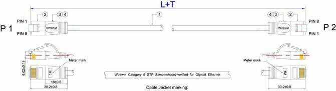 Produktbild Lightwin Netzwerkkabel (U/FTP, CAT6, 1.50 m)