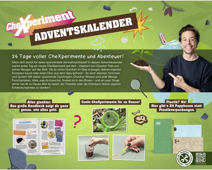 Productafbeelding Franzis 67330 - CheXperiment Adventskalender Forsche und entdecke mit Checker Tobi!