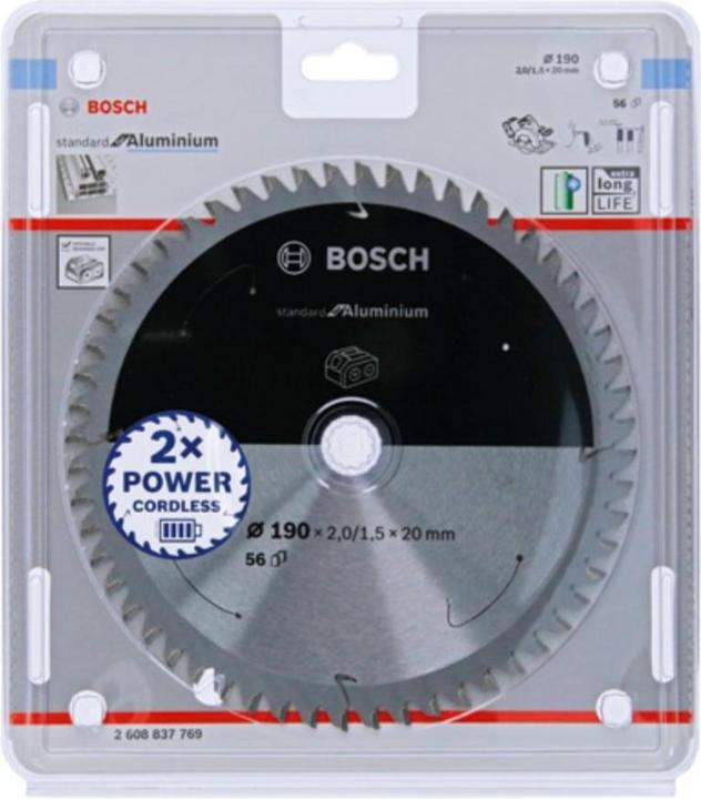 Produktbild Bosch Professional Zubehör PRO Aluminium cordless Kreissägeblatt, 190 x 2 x 20 mm