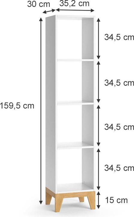 Produktbild Vicco Malia (35 x 30 x 159.50 cm)