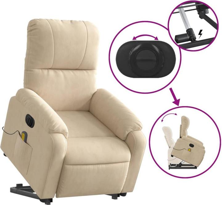 Image du produit vidaXL Massagesessel mit Aufstehhilfe