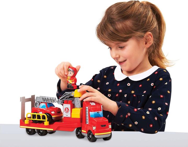 Produktbild Ecoiffier Abrick Feuerwehr Zwei Fahrzeuge, Bewegliche Elemente 34 Zubehör