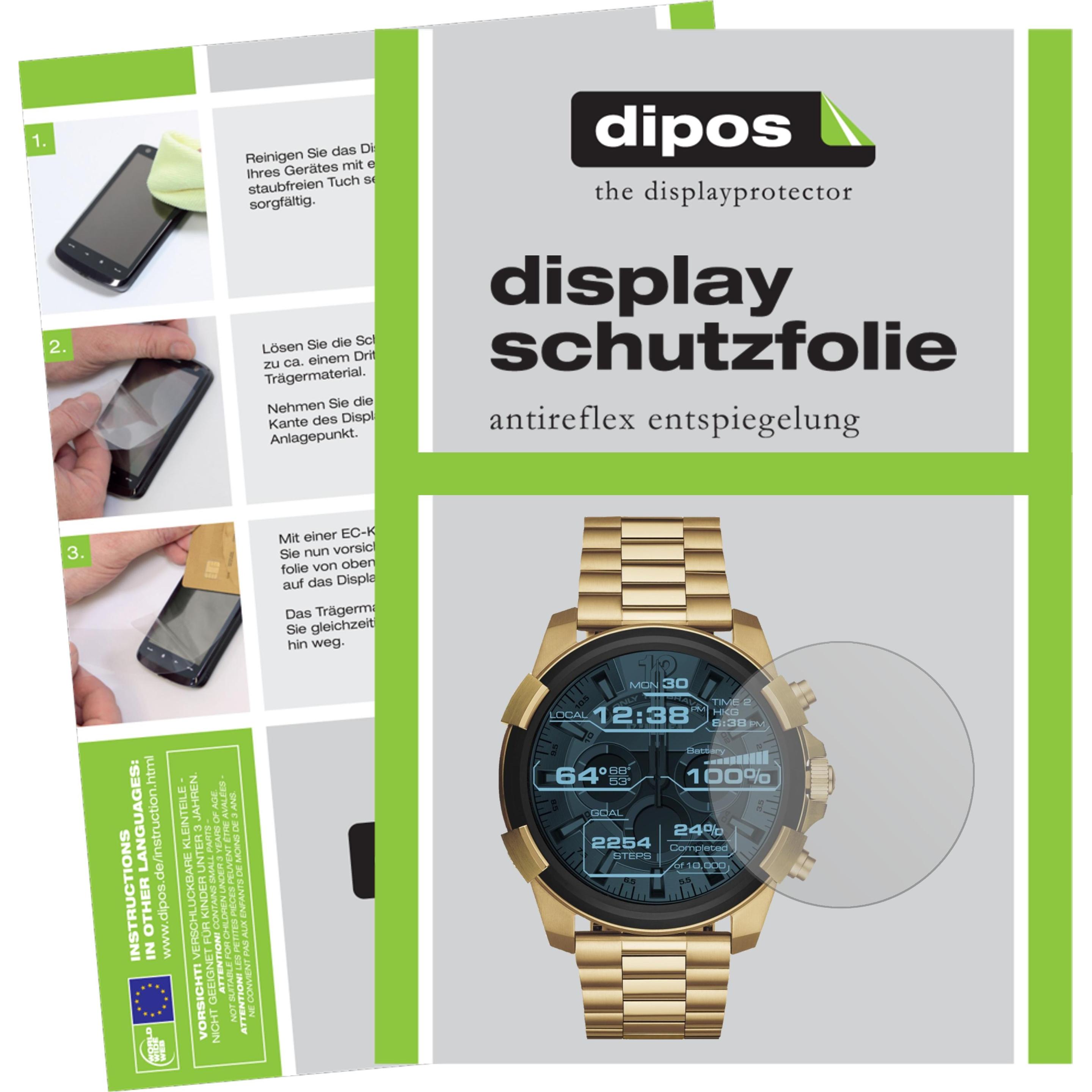 Dipos Displayschutzfolie Antireflex, Smartwatch Schutzfolie, Transparent